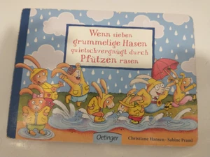 Kinderbuch Christiane Hansen, Sabine Pramel Wenn grummelige Hasen durch Pfützen - Bild 1 von 3