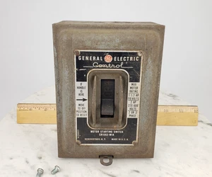 Vintage General Electric Control Manual Starting Starter Switch - CR106-M1A - Picture 1 of 13