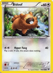 Bidoof 106/146 XY Base Set Common - LP - Bild 1 von 2