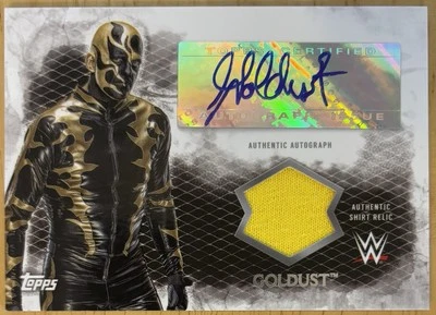 2015 Topps WWE Undisputed Goldust Auto Shirt Relic Autograph - Image 1 of 2