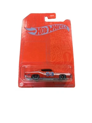 Coche fundido a presión Hot Wheels ’69 Ford Torino Talladega naranja azul #2 de 6 Foto 1 de 4