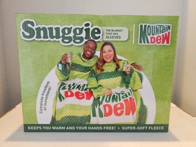 Snuggie MOUNTAIN DEW Super-Soft Fleece Blanket w Sleeve DO THE DEW 71 in x 54 in - Image 1 of 4