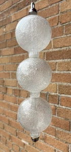 Ricambio vetro J.T. Kalmar 3 sfere bolle pulegoso vintage Murano MCM - Foto 1 di 11