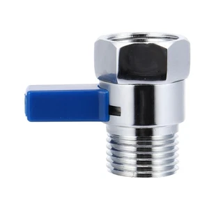 Copper 1/2 Inch Shower Head Shut-Off with Handle Water Flow Control Shower Valve - Picture 1 of 12