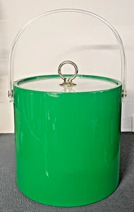 Retro Ice Bucket Green Barware by Sigma Tastesetter Vintage 1970s - Picture 1 of 5