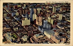 Ak Houston Texas USA, Luftaufnahme von  Skyline, Foley's, Humble... - 4863378 - Bild 1 von 2