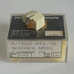 Vintage Eurochannels No 492 Record Stylus Needle AT6-7D Nagoaka NM33 Pioneer PN - Imagen 1 de 6