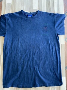 Vintage 90s Umbro Front Back Print T Shirt Multicolor Navy USA Made Sport Medium - Picture 1 of 6