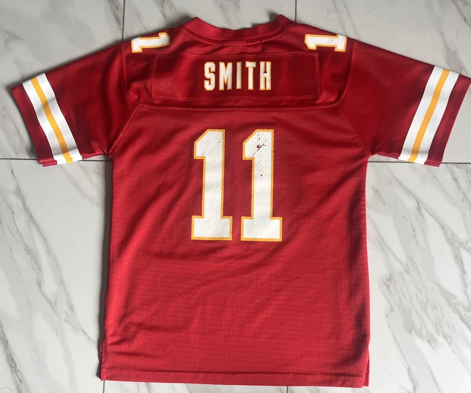 Camiseta NFL Pro Line Alex Smith #11 Kansas City Chiefs Juvenil M Roja Estilo Elite Foto 1 de 4