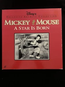 MICKEY MOUSE A Star Is Born RARE JAPAN LASERDISC BOX SET NTSC w/OBI - Picture 1 of 11