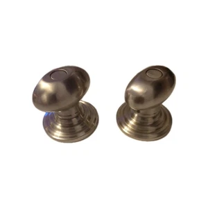 EMTEK 5150 Egg Knob Dummy Door Set, US15 Satin Nickel - Picture 1 of 9
