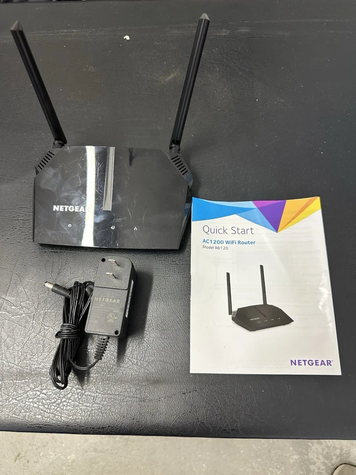 NETGEAR Ac1200 Dual Band WiFi Router Model R6120. Used. Perfect Condition. - Image 1 of 1