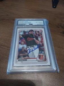Jordan Westburg 1st Bowman Papel Autógrafo Certificado PSA Baltimore Orioles  - Imagen 1 de 3