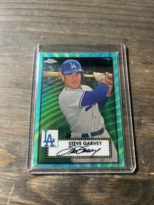 2021 Topps Chrome Platinum Anniversary Aqua Wave Refractor Steve Garvey #556 - Picture 1 of 2