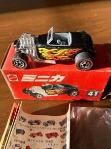 Mattel Minica No.41 Kaminari Jeep Red Box Mini car From Japan - Picture 1 of 6