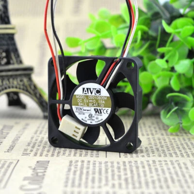 1pc AVC C5010B05M 5010 5CM 5V 0.18A 3-wire Double Ball Cooling Fan - Bild 1 von 3