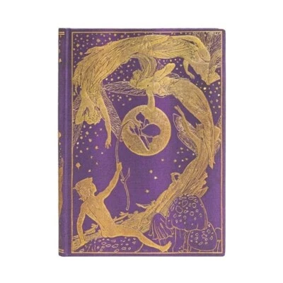 New Paperblanks Journal Ultra Lined 7x9"  Lang VIOLET FAIRY Hardcover Log gift - Image 1 of 3