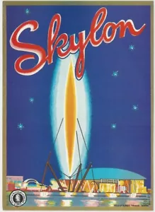 Vintage 1930s Label for Skylon Printed Fabrics by Spruce English Textiles - Picture 1 of 1