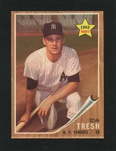 #31 Tom Tresh, Yankees RC - 1962 Topps: en muy buen estado-excelente, 1" pliegue trasero/paquete fresco 220569e - Imagen 1 de 3