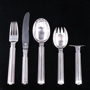 Hans Hansen. Silver Child's Cutlery Set . No. 18 / Arvesølv nr. 18 - Picture 1 of 1