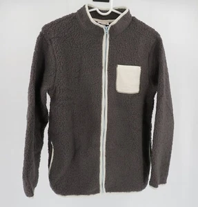 Cat & Jack Kids Sherpa Fleece Zip Up Jacket with Pockets Size XL - Gray - Picture 1 of 4