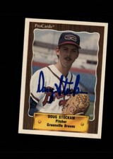 Doug Stockam Greenville Braves 1990 ProCards authentic autographed card
