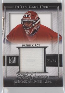 2016-17 Leaf ITG Used Game-Used Memorabilia Silver /45 Patrick Roy #GU-19 HOF