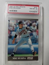 PSA 8 1991 Ultra Update Mike Mussina #U4 Rookie Baltimore Orioles 