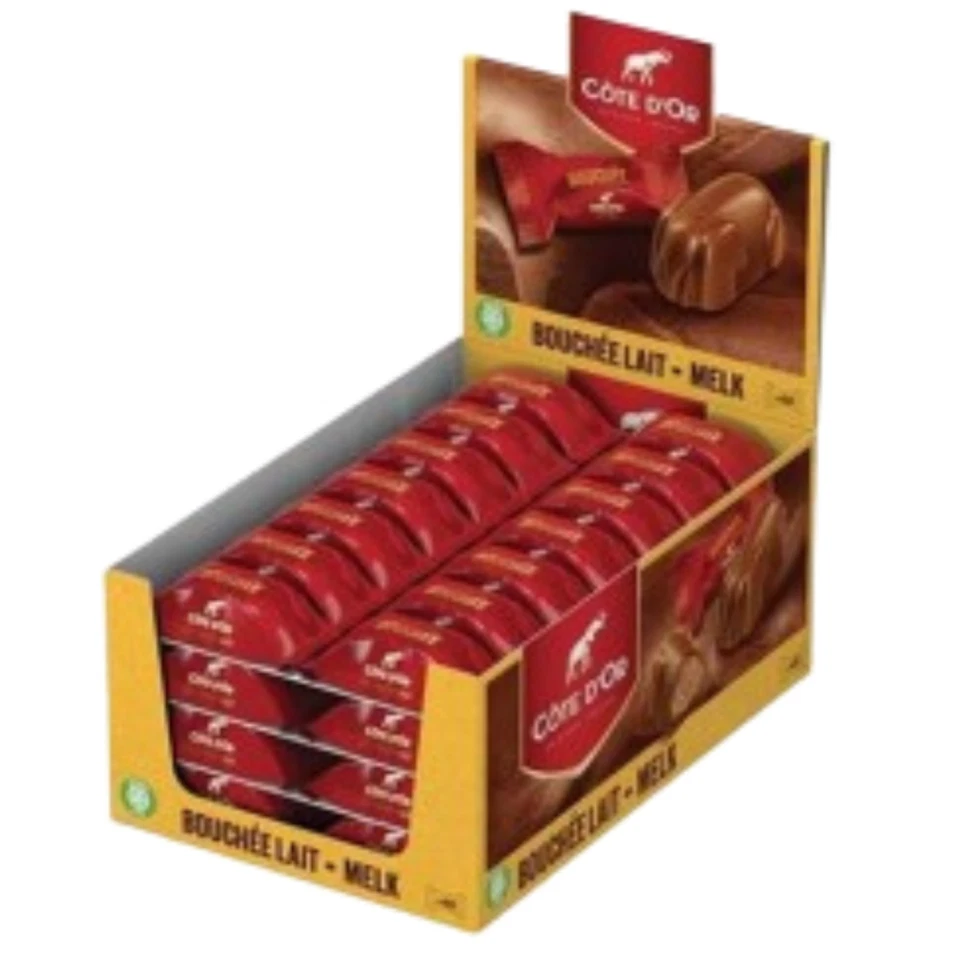 Praline Soft Cioccolato al Latte Cote D'Or Bouchee 48 pz da 25 gr Ripieno