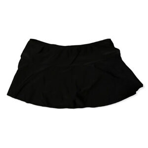 Maidenform Swim Tennis Skirt Running Womens Large Black Built In Briefs Skort