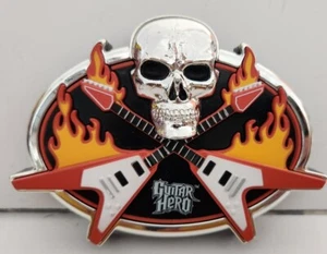 Guitar Hero Skull & Flames Plastic belt buckle Activision - Picture 1 of 2
