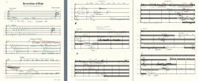 Contemporary music for percussions Invocation of Rain by Ukrainian composer PDF - Image 1 of 4