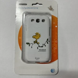 Funda rígida iLuv Peanuts para Samsung Galaxy S 3 Woodstock blanca nueva sellada - Imagen 1 de 3