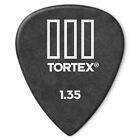 Dunlop 462P1.35 Tortex Tiii 1.35Mm Guitar Picks, Black, 12 Pack