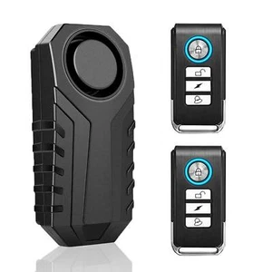 Motorcycle Scooter Anti-Theft Burglar Security Alarm Wireless Vibration 2 Remote - Picture 1 of 7