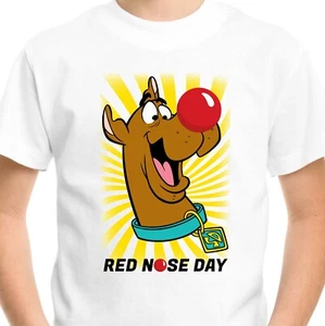 Red Nose Day Scooby-Doo T-shirt Funny Dog Men Kids Boys Adult Tee Top tshirt - Picture 1 of 3