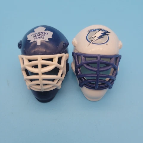 Tampa Bay Lightning Hockey Goalie Mini Helmet Mask Franklin NHL 1.5" Toronto Lot Cover