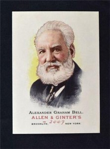 2007 Topps Allen and Ginter #9 Alexander Graham Bell - NM-MT