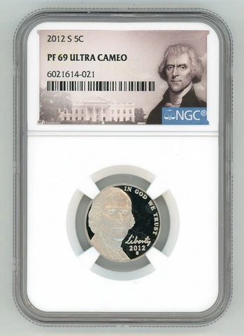 2012 S JEFFERSON NICKEL 5C NGC PF 69 ULTRA CAMEO   R6 Cover