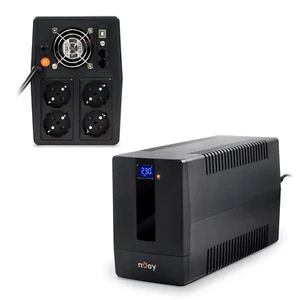 Ups Gruppo di continuità 1500VA 900WPC videosorveglianza LCD 1 ventola 4 schuko - Afbeelding 1 van 8