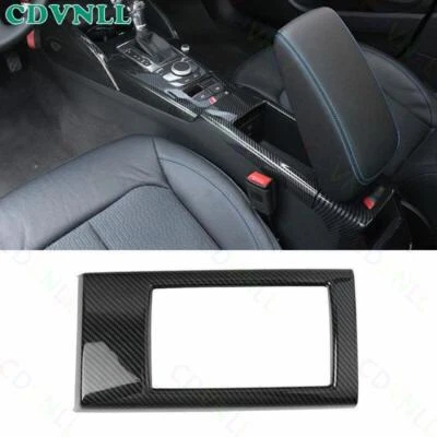 For Audi A3 S3 RS3 14-21 ABS Carbon Fiber Middle Console Armrest Box Panel Trim - Image 1 of 4