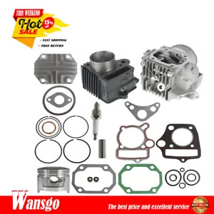For Honda CRF70 ATC70 XR70 Cylinder Head Piston Gasket Top End Kit USA - Foto 1 di 16