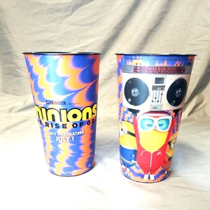 2 Minions Rise of Gru Kino Merchandise Trinkbecher Set Paar - Bild 1 von 5