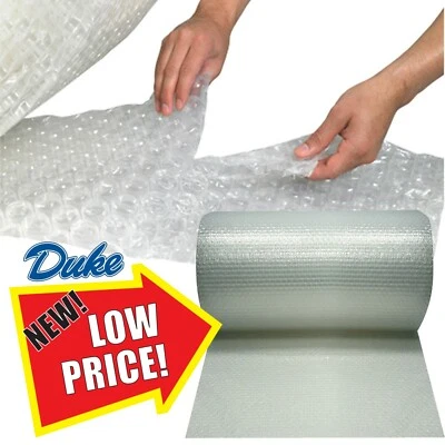 DUKE LARGE BUBBLE WRAP - 300mm 500mm 600mm 750mm 1000mm - 10m 25m 50m ROLLS FREE P+P