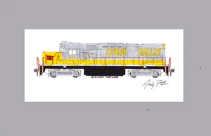 Stampa opaca Delaware-Lackawanna Lehigh Valley C420 11"x17" firmata Andy Fletcher - Foto 1 di 1