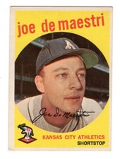 1959 Topps Joe Demaestri #64 Kansas City Athletics Vintage Baseball Card EX/EXMT