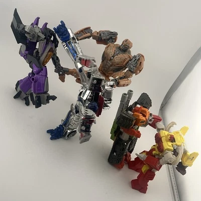 Transformers Action Figure Lot Skywarp Optimus Prime Cheetor Bludgeon Repugnus - Image 1 of 4