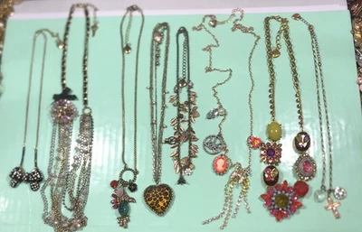 Betsey Johnson винтажный лот из 8 ожерелье  - Изображение 1 из 4