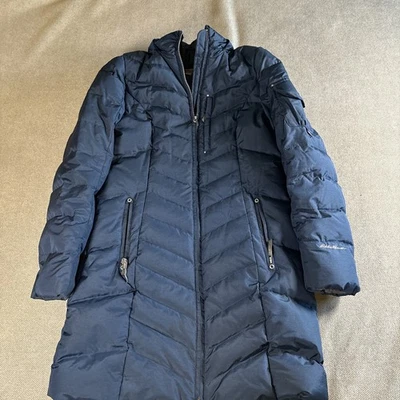 Chaqueta Parka Eddie Bauer Sun Valley Plumón de Ganso Mujer Pequeña Falta Capucha Foto 1 de 4