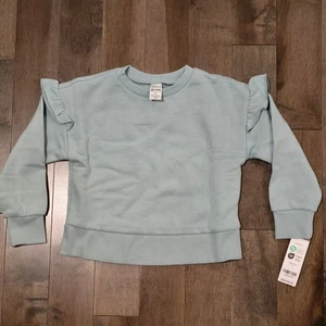 Carter’s Kleinkind Mädchen salbeigrün Rüschen Cardigan Pullover GRÖSSE 4T - BRANDNEU! - Bild 1 von 7